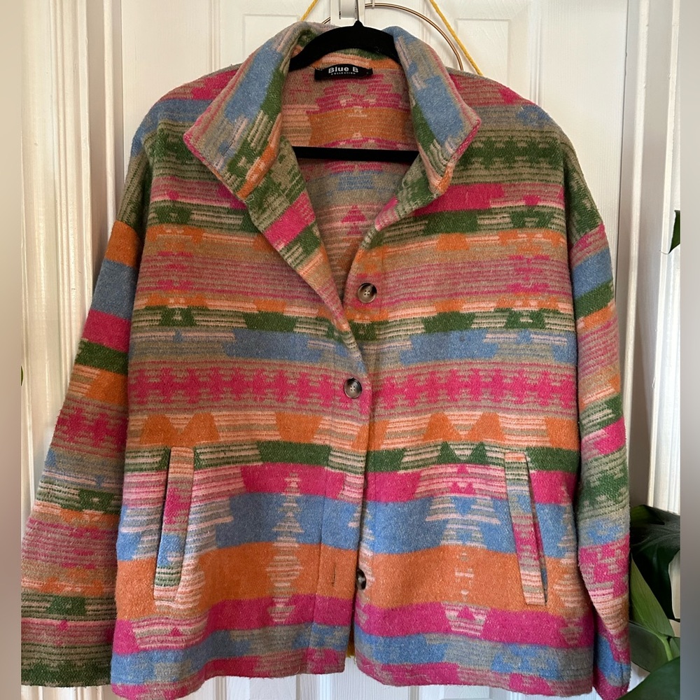 Pretty in pink Aztec jacket